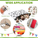 Eccliy 20 Pcs Soccer Makeup Bag Cosmetic Bag Canvas Gifts Sport Soccer Themed Accessories for Girls Toiletry Pouch with Zipper for Women Party Shopping Home Travel, 9 x 7 Inch