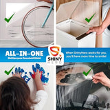 16Pack - Clear Wall & Door Protector from Dog Scratching - Anti Cat Couch Guard Plastic Sheets, Furniture Self-Adhesive Removable Sticky Tape, Transparent Thick Sofa Scratch Deterrent Frame Cover Film