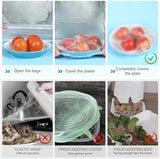 100pcs Plastic Bowl Covers Bread Proofing, Length 16.5" Diameters 10.5" Fits bowls under 10", Shower Caps Sourdough Bread Baking Supplies accessories, Sourdough Proofing Covers, BPA Free, Food Grade
