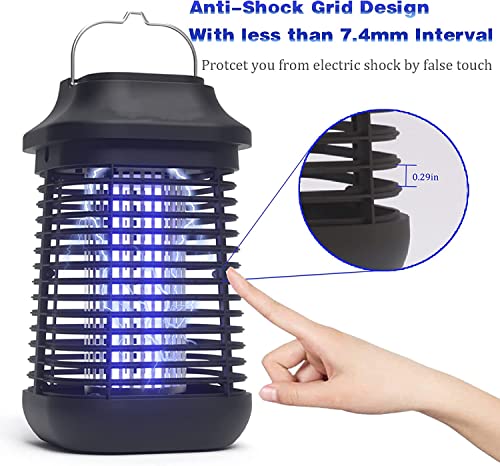 2 in 1 Bug Zapper,High Powered Waterproof Zapper for Outdoor and Indoor,4200V Electronic Mosquito Trap for Home, Garden