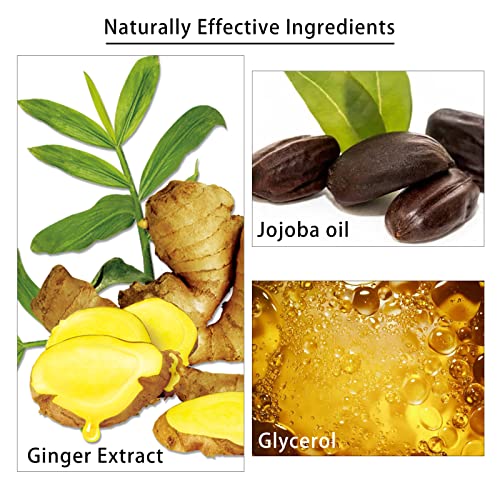 Ownest 5 Pack Ginger Massage Oil,100% Pure Natural Lymphatic Drainage Ginger Oil,SPA Massage Oils,Repelling Cold and Relaxing Active Oil-30ml
