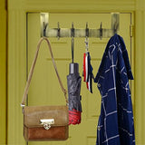WEBI Over The Door Hooks for Hanging:Over The Door Towel Rack,Over Door Coat Hanger Over Door Coat Rack for Hanging Towels,Hats,Coats,Behind Back of Bathroom,Bronze