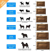 Dog Beds Crate Pad for Large Dogs Fit Metal Dog Crates,Ultra Soft Dog Crate Bed Washable & Anti-Slip Kennel Pad for Dogs Cozy Sleeping Mat,Brown 42inch