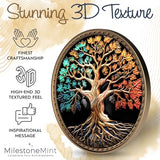 MilestoneMint Affirmation Sobriety Coin Gift Set | Tree of Life AA Chip Medallion with Coin Capsule, Display Stand & Card | Sobriety Gifts for Anniversary Month & Year for Men & Women in Recovery