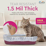 Alfapet Elastic Cat Litter Box Liners - Extra Giant 10 Count - Tear-Resistant Cat Litter Bags - Waterproof Kitty Litter Liners - Fits Litter box Pan Sizes XL, Giant, X-Giant, 37" x 18", 20 lb Capacity
