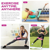 WALITO Resistance Bands for Legs and Butt, Fabric Exercise Loop Bands Yoga, Pilates, Rehab, Fitness and Home Workout, Strength Bands for Booty (Set of 4)