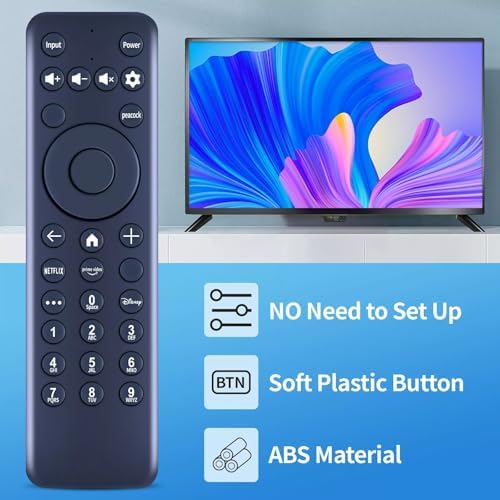 MG3-R34010 / 297107 Replacement IR Remote Control fit for Hisense X UHD LED XClass TV 43A6GX 50A6G R34010BA00-00001, for Pioneer Xumo TV PN50-751-24U CP-RC1NA-23 (Without Voice Function)