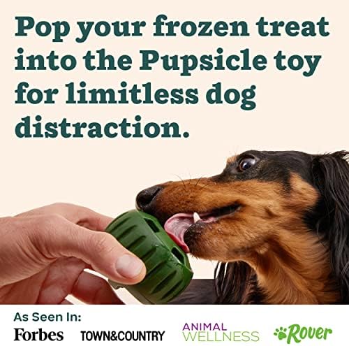 WOOF Pupsicle Treat Tray Mold, Small 10-25 lbs, Silicone Molds for Dog Treats, Dishwasher Safe, Reusable Treat Tray, Freeze Refill Treats For The Pupsicle Toy