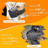 Mayerzon Pitbull Muzzle for Large Medium Sized Dogs to Prevent Biting Scavenging, Basket Muzzle for Rottweiler Staffordshire Terrier in Grooming Training, Allow to Pant Drink, Lightweight and Sturdy
