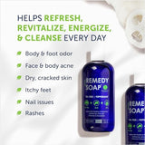 Truremedy Naturals Remedy Tea Tree Oil Body Wash - Body Wash That Helps Body Odor, Ringworm, & Skin Irritations - Tea Tree Soap Body Wash (1 pk, 12 oz)
