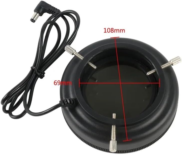 Microscope Accessories Kit 78 LED Ring Light Polarized Light Polarizer Adjusted for Stereo Microscope Microscope Slides
