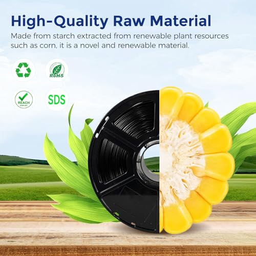 FLASHFORGE PLA Flexible 1.75 mm, 4X longer stretch 3D Printer Filament 1Kg (2.2lbs) Spool - Dimensional Accuracy +/- 0.02 mm, Ideal for Printing Soft Accessories