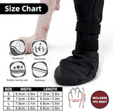 ETIAL Dog Paw Wound Recovery Boot, Waterproof Dog Bootie for Injured Paw, Anti-Slip Dog Shoe with Self-Adhesive Strap, Dog Paw Protector for Outdoor Walking & Keep Dogs from Licking Wounds (XL)