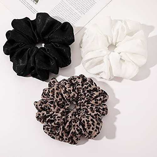 Scrunchies Hair Ties for Women Big Silk Satin Scrunchie Large Oversized Ligas Para el Cabello De Mujer Decorations Cute Jumbo Coth Ponytail Hair Scrunchy Giant Purple Hair Accessories Gift for Girls