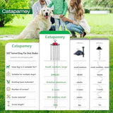 Dog Tie Out Stake(no Cable), for Large Dogs up to 200 lbs 360°Swivel Dog Run Anchors-Runner for Yard Camping,Best for in Cable, Leash, Lead or Tether