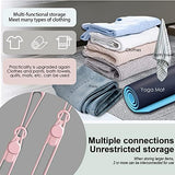 Nearockle Silicone Cable Ties Cord Organizer for Cable Management, 16PCS 4.2" and 7.1" Reusable Cable Organizer Electronic Accessories for Home, Office, Kitchen, School, Travel (Pink)