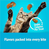 Purina Friskies Cat Treats, Party Mix Lobster & Mac 'N' Cheese Flavors - (Pack of 10) 2.1 oz. Pouches