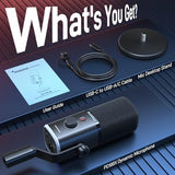 MAONO Dynamic Gaming Microphone: USB XLR Dynamic Computer Microphone with Software-RGB PC Mic for Gamer-Podcast Microphone Kit for Streaming Recording Studio YouTube Content Creation Online Chat
