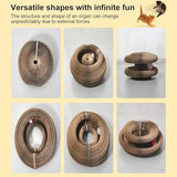 2PC Cat Toy, Magic Organ Cat Scratch Board Foldable Cat Accordion Toy, Cardboard Cat Toys, Interactive Scratch Pad Cat Toy with Toy Bell Ball (2pc)