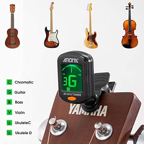 Guitar Accessories Set 10 Pieces Guitar Tool Kit Including Guitar Capo, Tuner, String Winder, Guitar Strap, Guitar Picks, Guitar Bones Pick Holder for acoustic electric guitar player