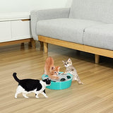 Pawaboo Interactive Cat Toy with Running Mouse, Electronic Motion Cat Toy Automatic Teaser for Indoor Cats, Pop and Play Hide Seek Cat Toy Hunting Mouse for Pet Cat Kitten Play Fun Exercise, Lake Blue
