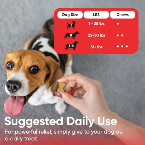 iHeartDogs Allergy & Itch Relief for Dogs with Salmon Oil, Quercetin, Colostrum, Antioxidants and Probiotics - 90 Count