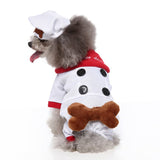 Layheld Cat Costume Dog Clothes Chef & Construction Worker 2PCs Set Funny Cosplay Partywear Photoshoot Cute Pet Outfit for Cat Small Dog (Chef,Large)
