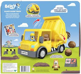 Bluey Dump Truck, with Load and Unload Feature, Get Some Work Done with Exclusive Hard-Hat and Muddy Bingo