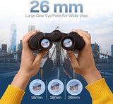 20x50 HD Binoculars for Adults High Powered Professional Waterproof, Precise Focus, Built to Last 20x50 High-Powered Optics with Essential Accessories Hunting Binoculars for Adults
