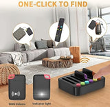 Key Finder Stick on Remote Finder Beeper 6 Pack RF Wireless TV Remote Control Finder, Key Finders Locator with Sound That Make Noise 90 dB Loud Beep Item Finder, Remote Tracker with Sound for Phone