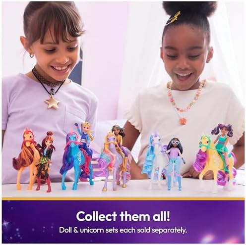 Unicorn Academy, Valentina & Cinder with 2 Accessories & Hair Tool, Dolls & Unicorn Toys for Girls Ages 4 and up