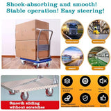 3 inch Heavy Duty Casters Load 2000lbs, Lockable Bearing Plate Caster with Brakes, 360-degree Swivel for Furniture and Workbench Cart, Set of 4 (Includes Complete Screw Set with Accessories)
