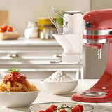 Gvode Pasta Press Attachment for Kitchenaid Stand Mixers - Gourmet Pasta Press Attachment for Kitchen aid with 7 Interchangeable Pasta Plates, Pasta Extruder Accessories