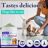 Dog Teeth Cleaning Powder - Dog Dental Powder - Dog Breath Freshener - Targets Tartar & Reduces Plaque & Bad Breath - Teeth Cleaning Made Easy Eliminate - for Small, Medium, Large Dogs (2PCS)
