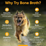 iHeartDogs Bone Broth for Dogs - Bone Broth & Mushroom Gold Powder Supplement for Immune System Support, Improved Mobility & Flexibility and Natural Detox - Turkey Tail Mushroom for Dogs