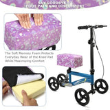 Knee Scooter Cushion 2" Thick Memory Foam Knee Scooter Pad for Comfort w/Removable Cover Walker/Roller Accessories fits Most Models