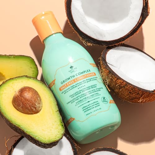 Nature Spell Hair Conditioner for Hair Growth, Infused with Ayurvedic Herbs, Vegan & Sulphate-Free, Suitable for All Hair Types, 10.14 Fl Oz