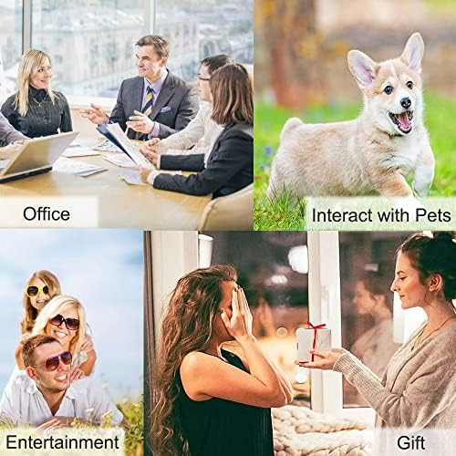 4 Color Voice Recording Button, Dog Buttons for Communication Pet Training Buzzer, 30 Second Record & Playback, Funny Gift for Study Office Home (Purple, Green, Yellow, Pink)