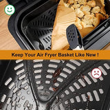 Aieve 100Pcs Disposable Air Fryer Liners Grill Liner compatible with Ninja Grill XL Air Fryer FG551, Non-Stick Air Fryer Accessories