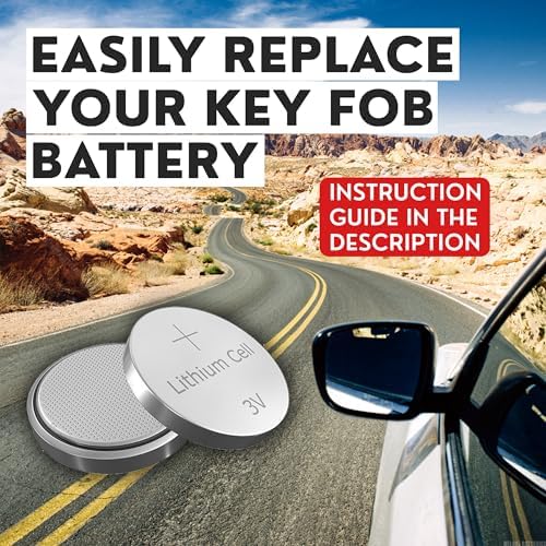 Key Fob Replacement Batteries for Ford/Lincoln (F150 Explorer Edge Fusion Bronco Escape Mustang Expedition Transit Ranger Maverick EcoSport MK Nautilus Corsair Navigator Lightning) Smart Remote (2-Pk)