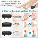 8 Pack Refill Rollers for Electric Foot Callus Remover, Replacement Rollers Heads Foot Care Pedicure Tools, 3 Pack Extra Coarse, 3 Regular Coarse, 2 Gentle Coarse Refill Rollers for Electric Foot File
