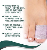 Guard-Tex Beige ¾ Ballet Protective Tape - Self Adhesive Toe Tape, Sweatproof Blister Protection, Athletic Wrap Self Adhesive and Cohesive Bandage - 3-Pack x 7.5 yds