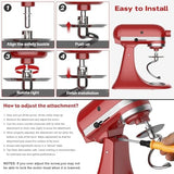 GVODE Stainless Steel Spiral Dough Hook for KitchenAid Stand Mixer, Bread Hook Attachment Fits 4.5-5 QT Mixing Bowl for Tilt-Head Stand Mixers, For KitchenAid Stand Mixer Accessories, Dishwasher Safe
