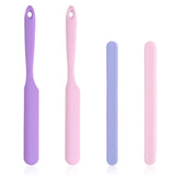 4PCS Silicone Wax Stick, Reusable Non Stick Waxing Applicator, Hair Removal Waxing Spatulas, Popsicle Sticks for Beauty Cosmetics Home Salon Body Use