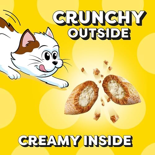 Temptations Kitten Treats, Salmon & Dairy, Crunchy and Soft Treat, 6.3 oz. (Pack of 10)