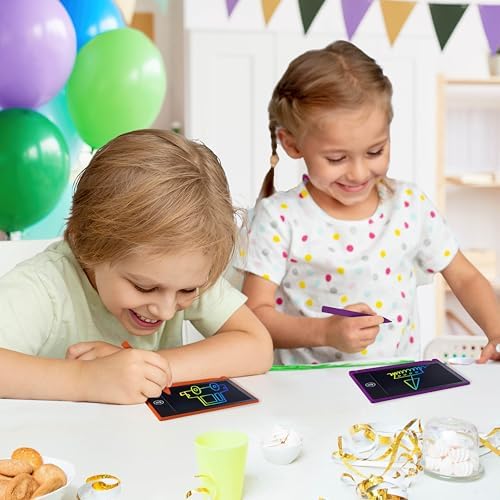 Party Favor Mini LCD Writing Tablet for Kids, 24 Pack – 4.5 Inch Mini Drawing Board. Fun and Educational for Kids That Sketch and Doodle. Perfect Goodie Bag and Gift Bag Filler, School Prize Or Gift