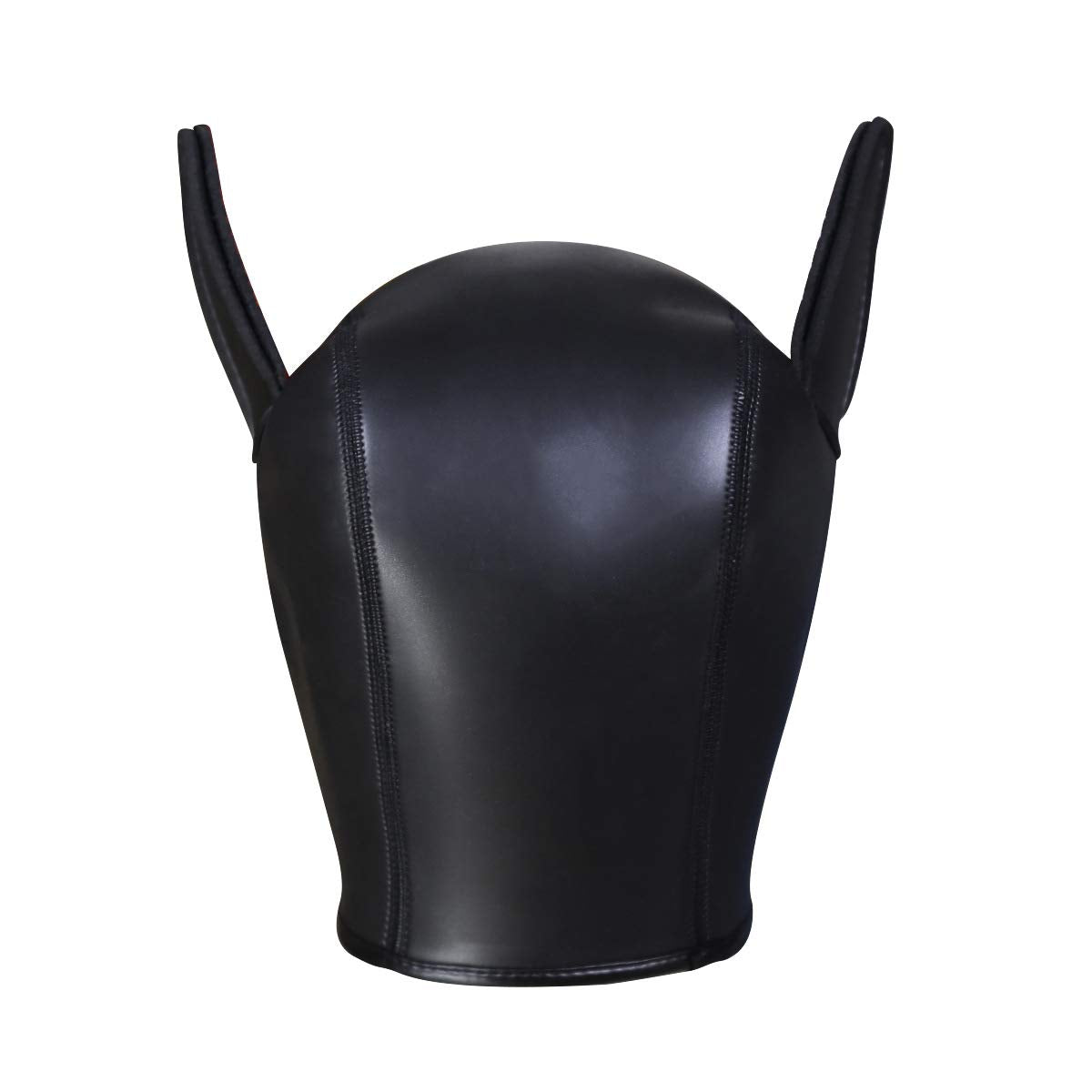 Neoprene Puppy Hood Camo Full Face Mask Cosplay Costume Dog Head Masks (Black)