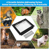 Raccoon One Way Eviction Door - Safe Eviction Raccoon Trap - Ideal for Attics, Under Decks, and Chimneys - DIY Installation - Humane Solution to Raccoon Intrusions