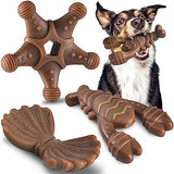 Dog Toys for Aggressive Chewers, Indestructible Toys for Large Dogs, Dog Chew Toys for Large Medium Small Breed, 3 Pack Super Chewer Toys with Tough Nylon, Gift for Dogs