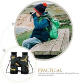 Telescope Compact Binocular Cruise Accessories Binoculars for Adults Hiking Binoculars Multi-Function Small Binocular Pocket Binoculars Tiny Binoculars Mini Handheld Binoculars